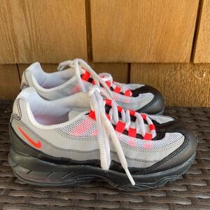 Nike Air Max with Black, White, and Pink Accents